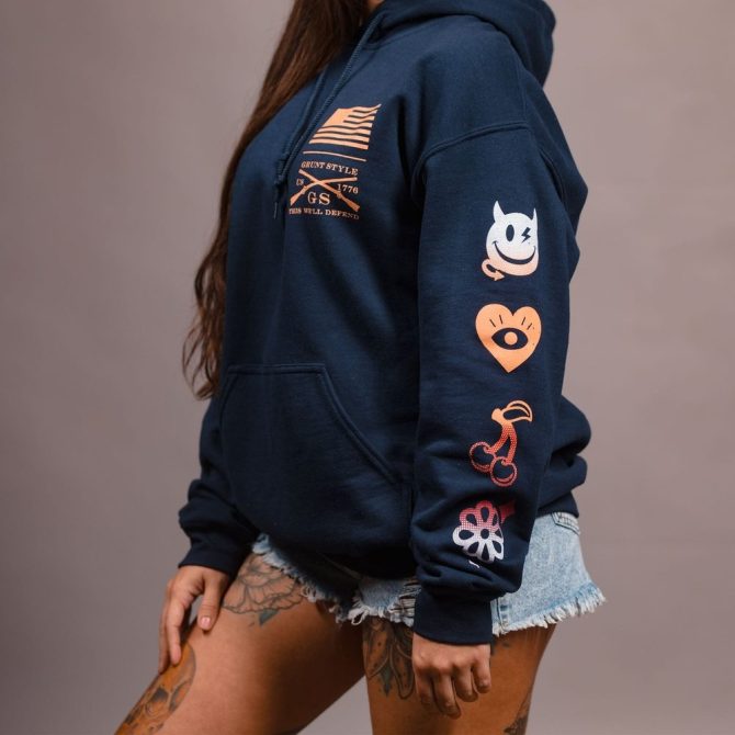 Women's Free & Easy Hoodie - Navy - Image 6