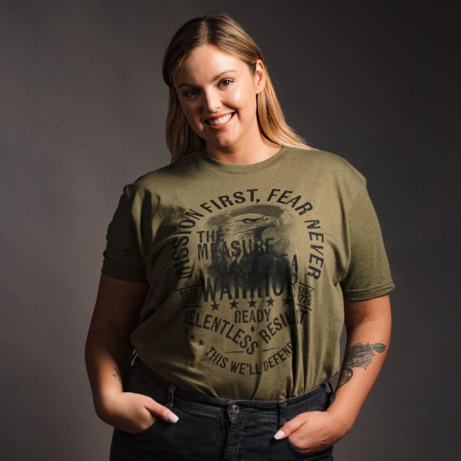 Women's Mission First Boyfriend Fit T-Shirt - Military Green - Image 4