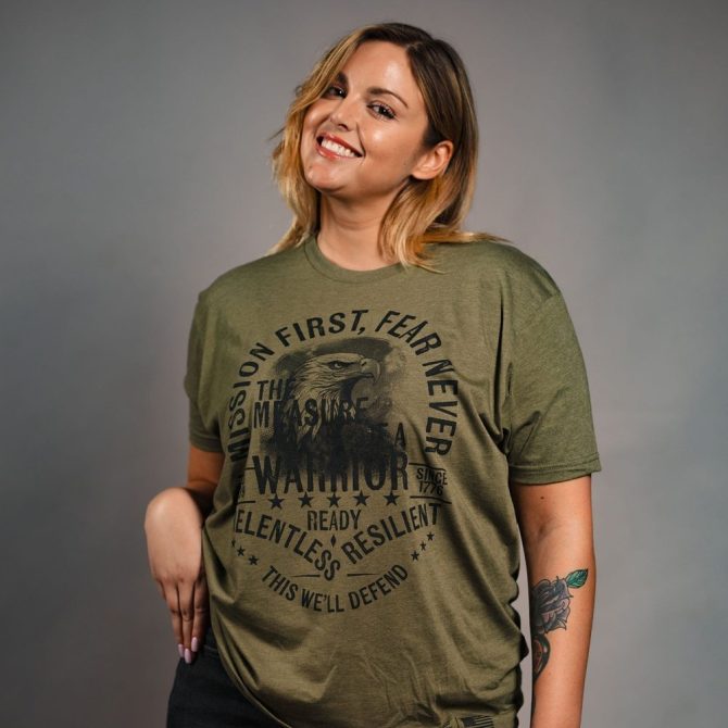 Women's Mission First Boyfriend Fit T-Shirt - Military Green - Image 3