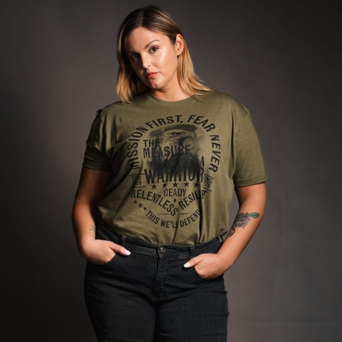 Women's Mission First Boyfriend Fit T-Shirt - Military Green - Image 5