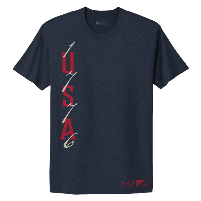 Women's USA 1776 Boyfriend Fit T-Shirt - Midnight Navy - Image 8