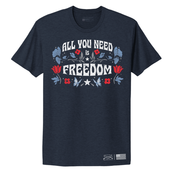 Women's Freedom Boyfriend Fit T-Shirt - Midnight Navy - Image 4