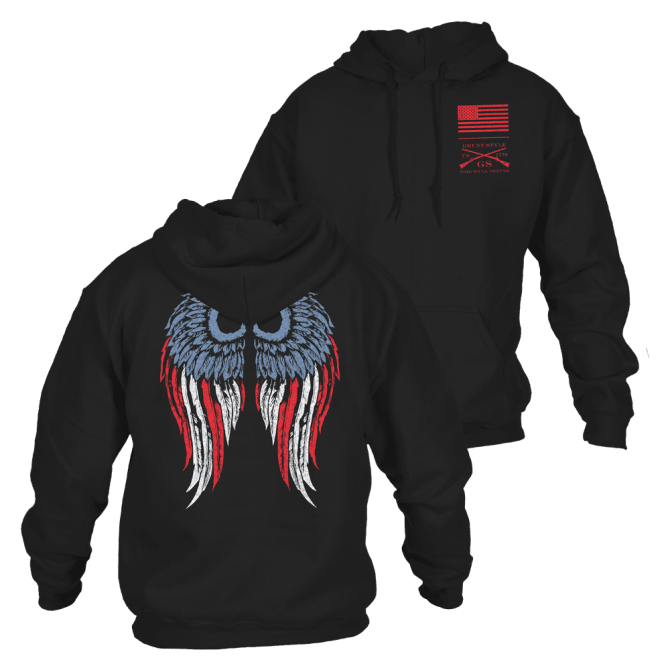 Women's Freedom Angel Hoodie - Black - Image 2