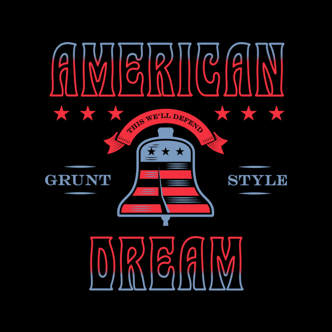 Women's American Dream Boyfriend Fit T-Shirt - Black - Image 3