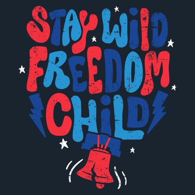 Women's Freedom Child Boyfriend Fit T-Shirt - Midnight Navy - Image 2