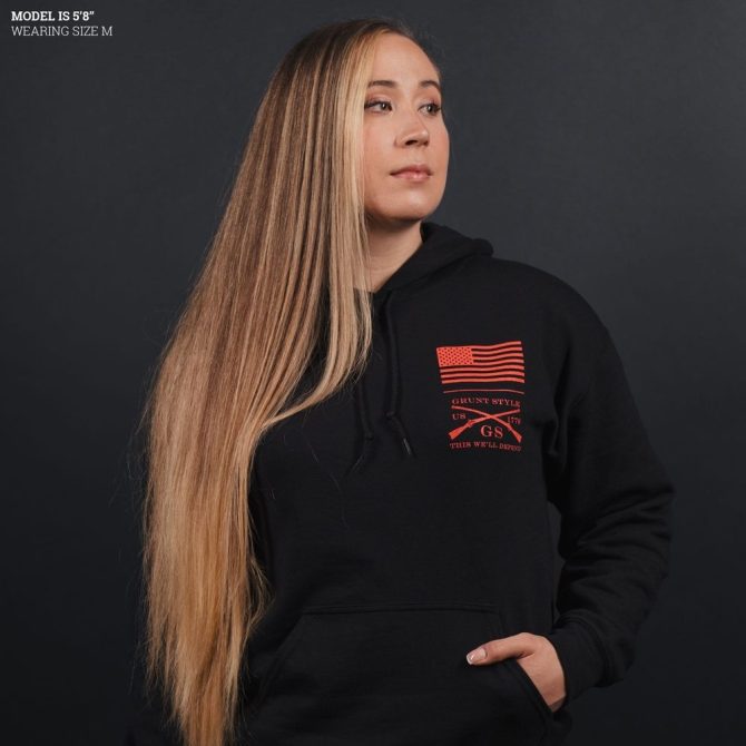 Women's Freedom Angel Hoodie - Black - Image 6