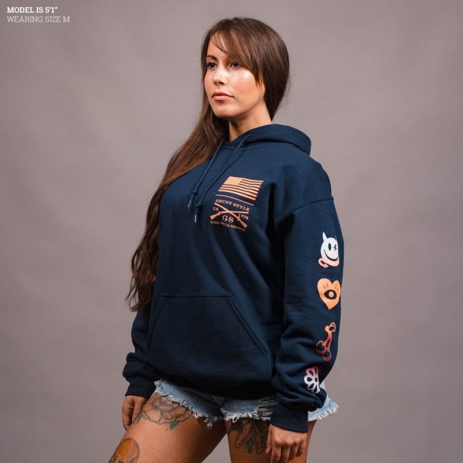 Women's Free & Easy Hoodie - Navy - Image 7