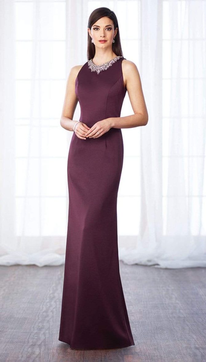 116659 Long Evening Gown with  Keyhole Back - Image 7