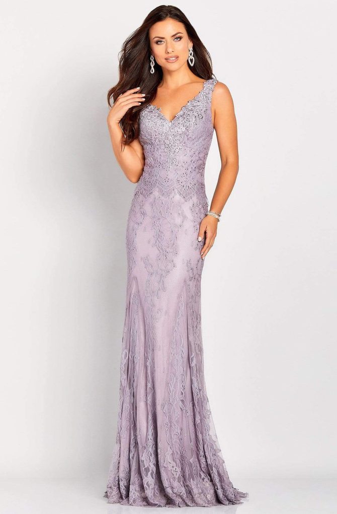 119662 Versatile Jeweled Lace Sheath Gown