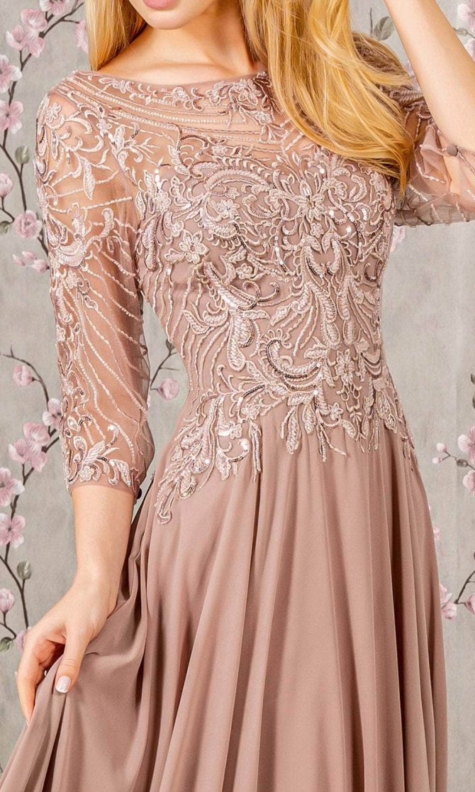 Sequin Embroidery Formal Dress - Image 6