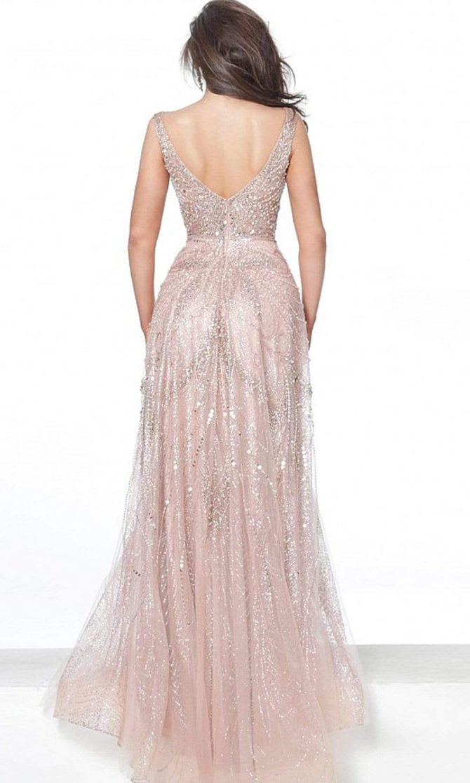 03203 Crystalline Embellished A-Line Gown - Image 2