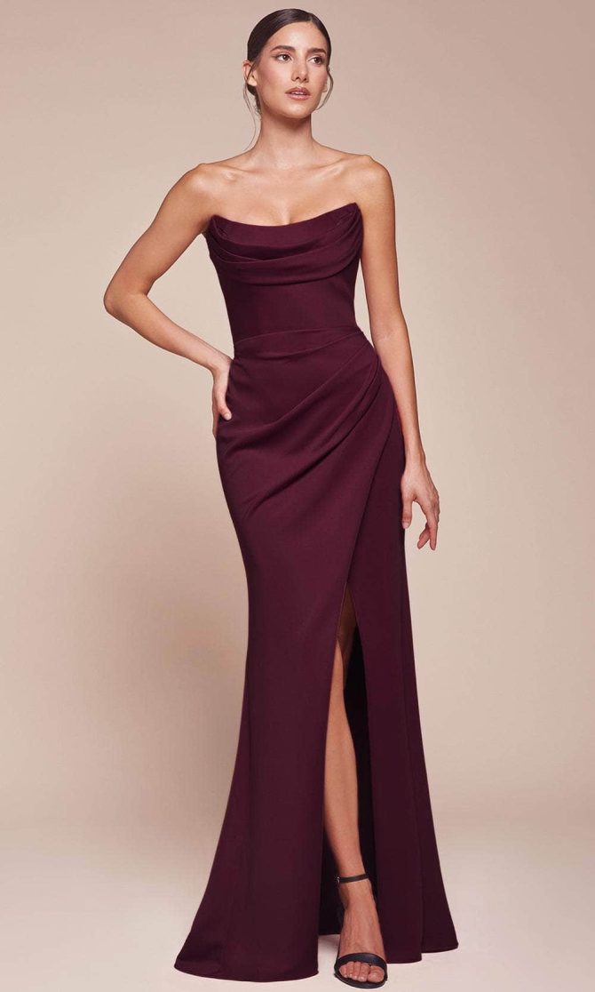 Strapless Scoop Neckline Prom Dress - Image 6