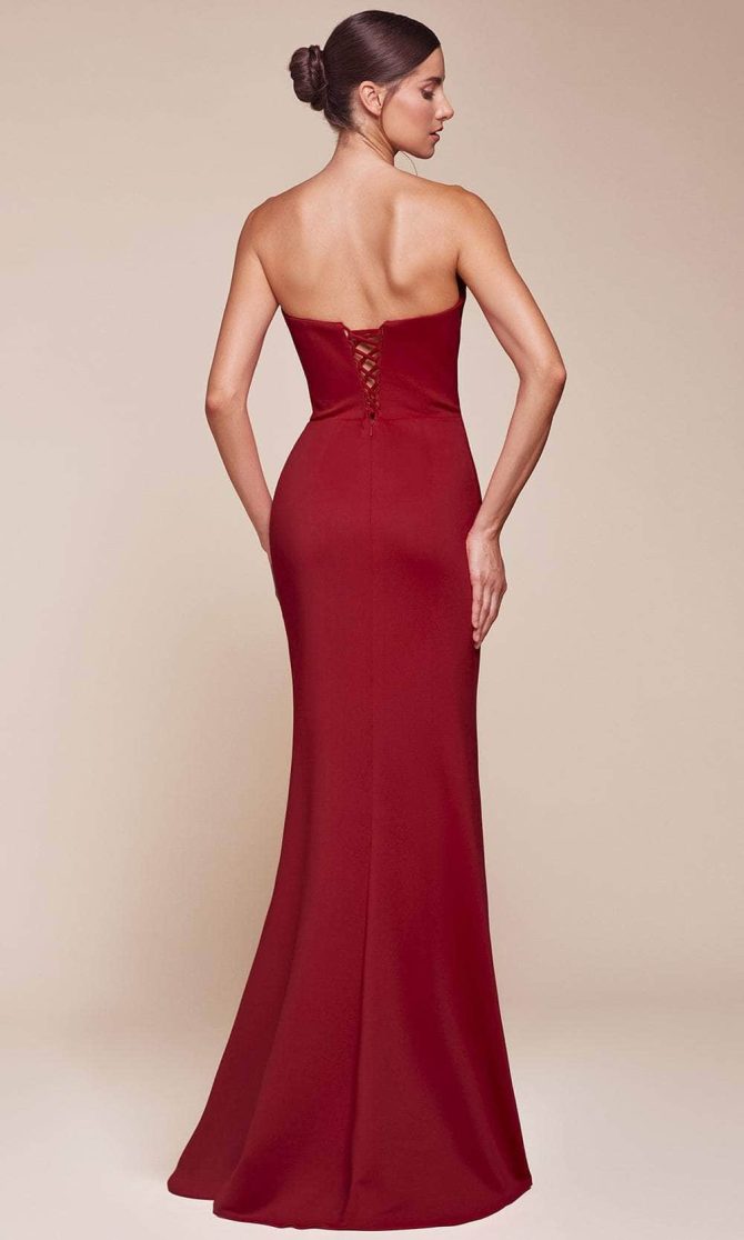 Strapless Scoop Neckline Prom Dress - Image 5