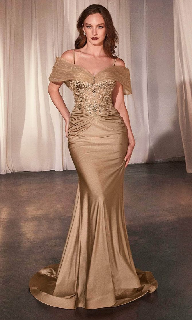 Ruched Waist Mermaid Prom Dress - Image 5