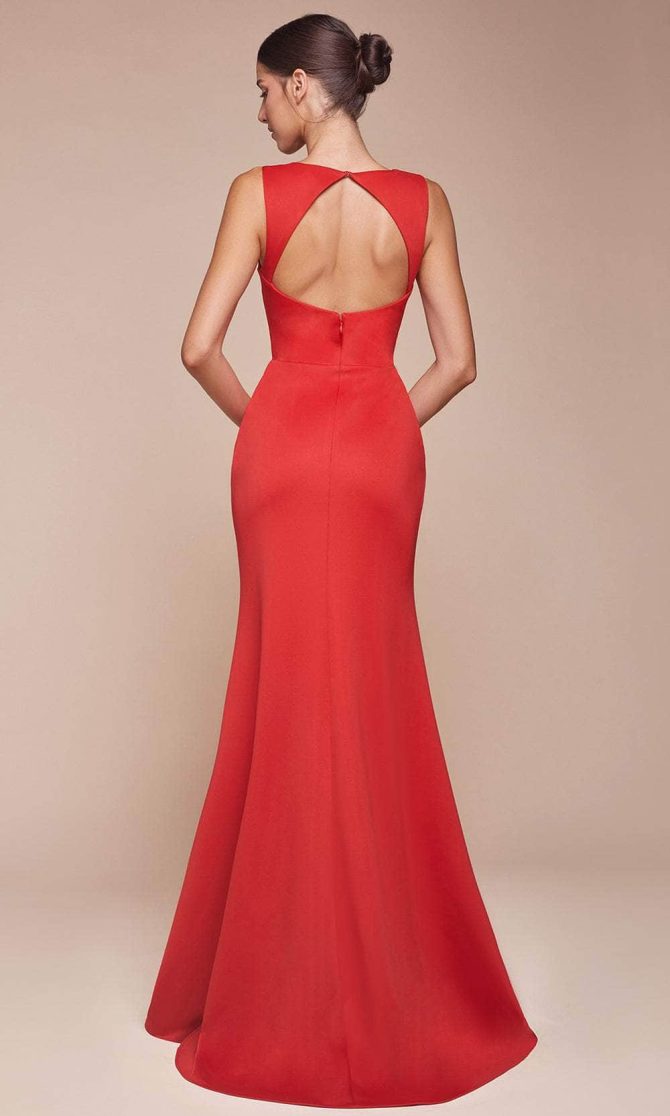 Cutout Back Sleeveless Prom Dress - Image 2