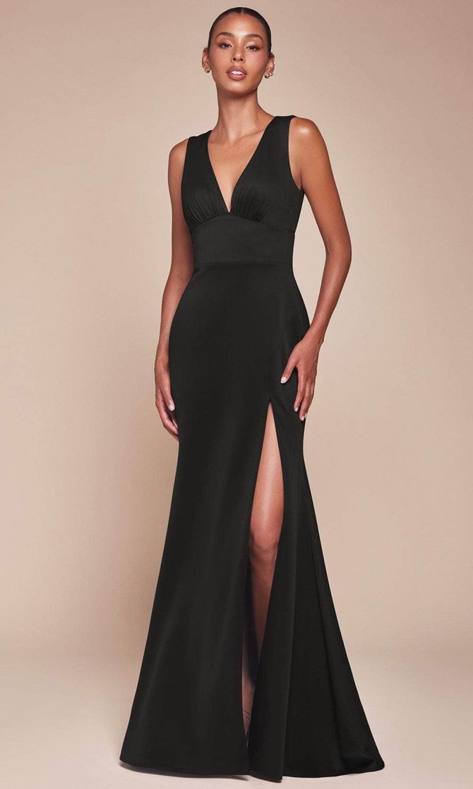 Cutout Back Sleeveless Prom Dress - Image 3