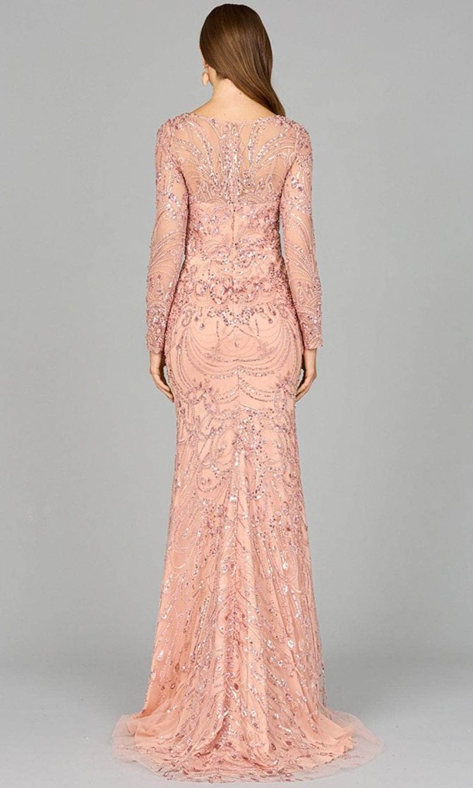 Beaded Lace Evening Dress - Image 2