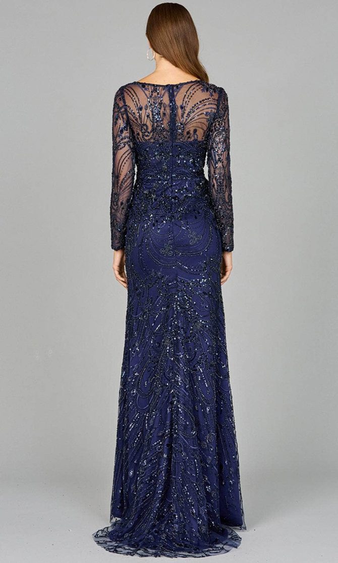 Beaded Lace Evening Dress - Image 6