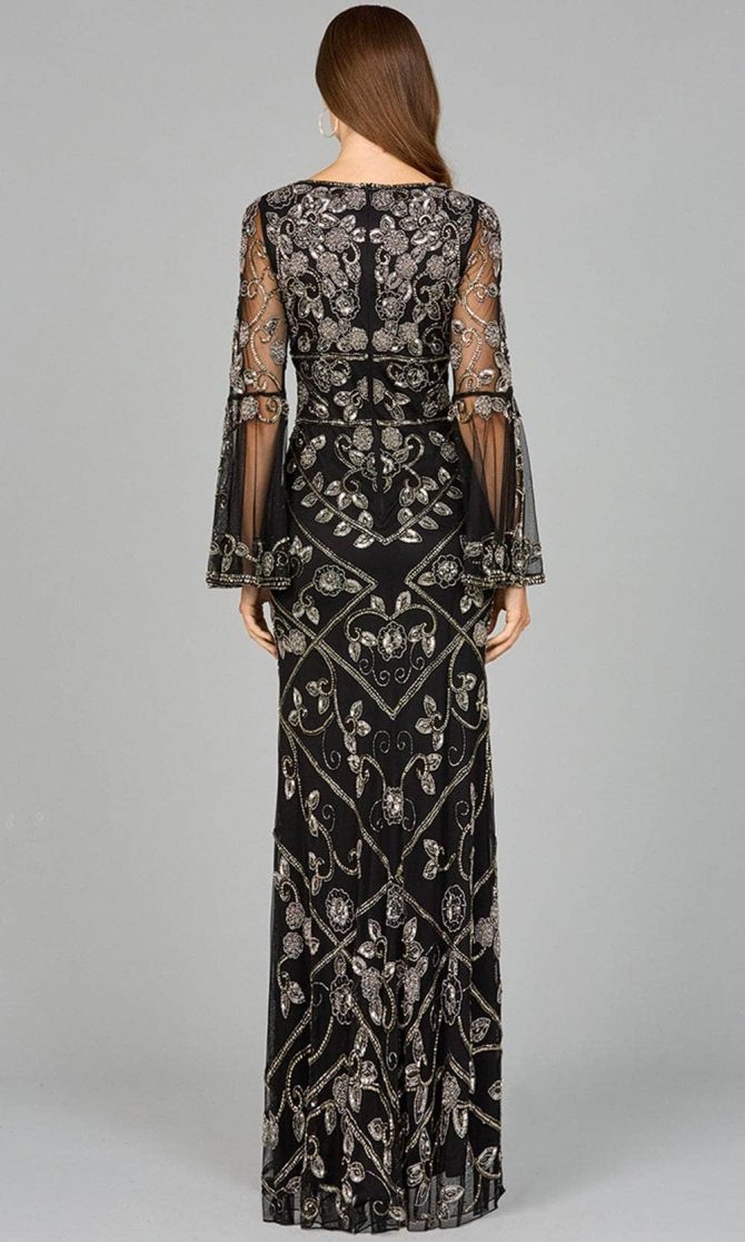 Bell Sleeve Evening Dress - Image 2