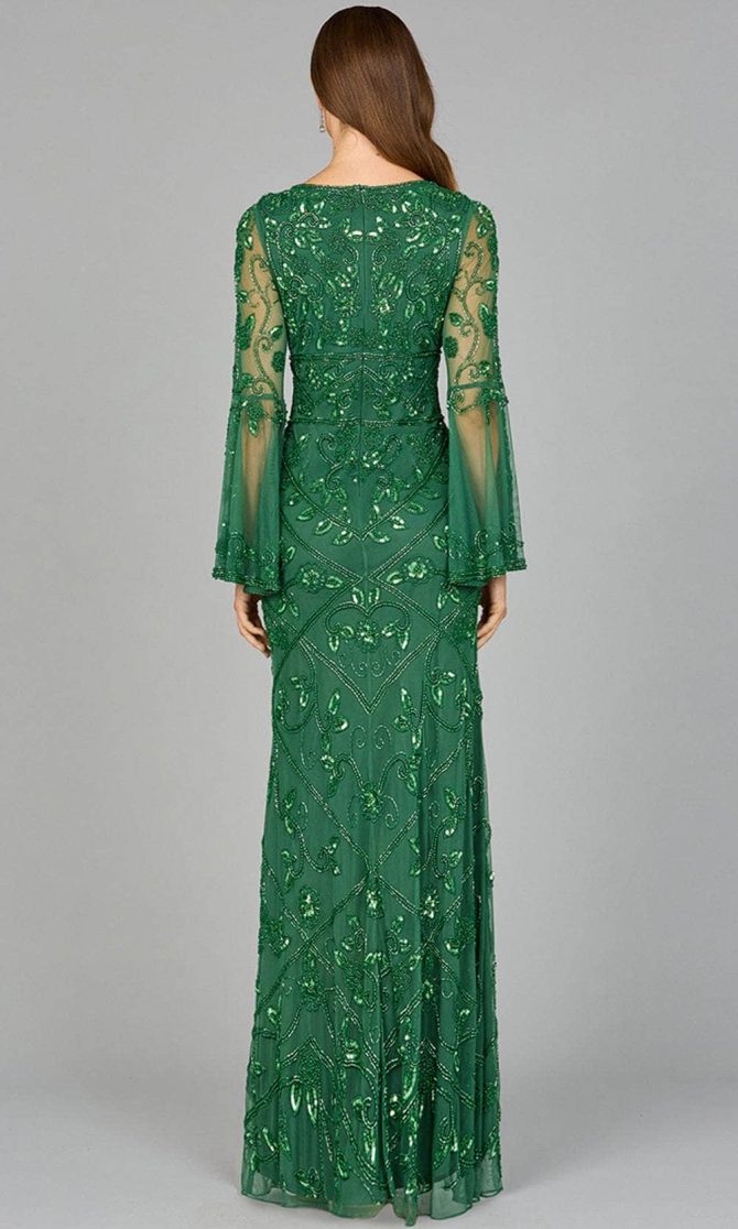 Bell Sleeve Evening Dress - Image 4