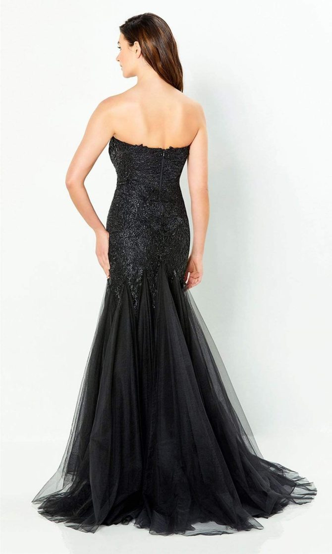 118964 Strapless Tulle Trumpet Gown - Image 7