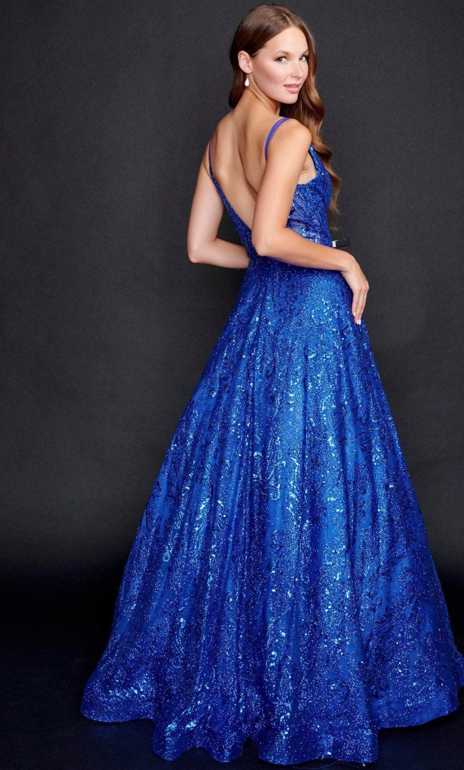 Sleeveless Embellished Prom Gown - Image 5