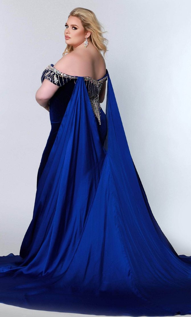 JK2202 Plunging V-neck Evening Gown - Image 3