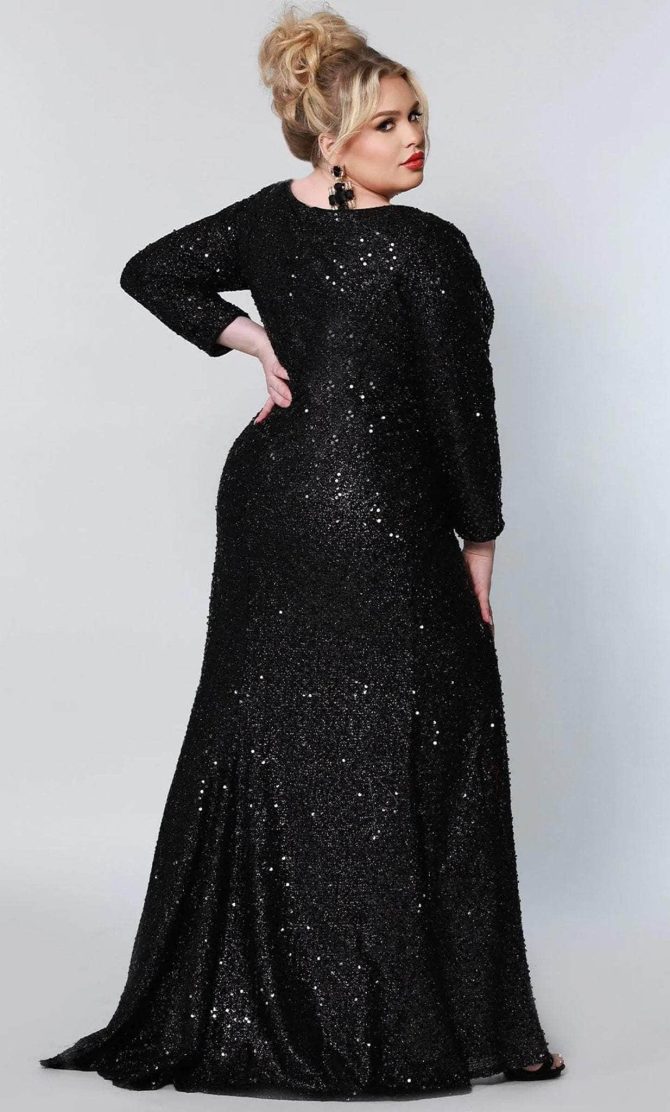 SC7320 Scoop Sequin Evening Dress - Image 2