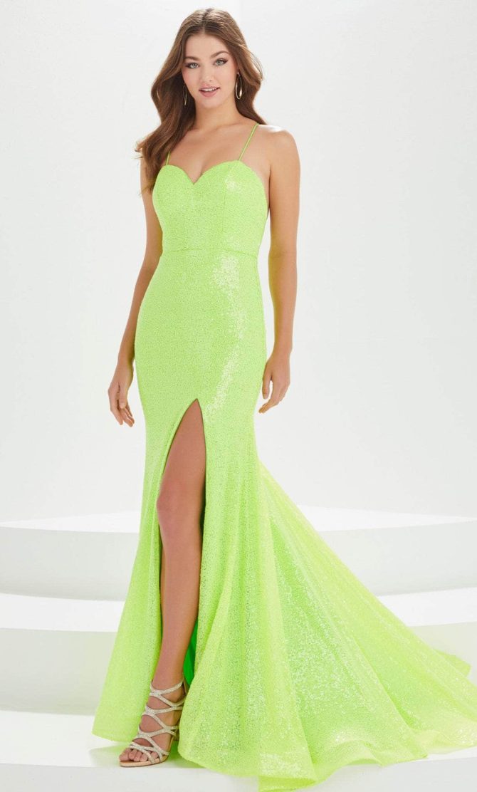 Sweetheart Sequined Prom Gown - Image 2